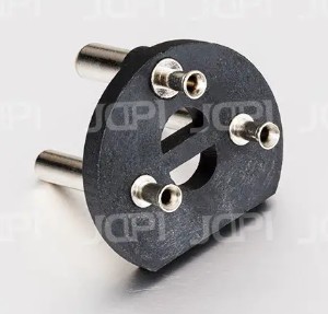 How do I get the correct orientation of the power cord plug insertion pins?